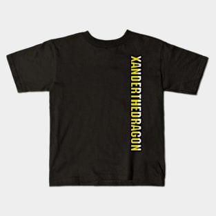 XANDERTHEDRAGON LOGO - YELLOW (FILL) Kids T-Shirt